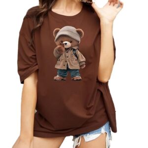 Oversize Tshirt Baggy for Women Girl Cotton Casual Stylish Latest Beige Maroon Lavender Pink Blue Black Brown Peach White 299 399 Under
